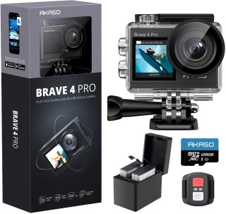 De AKASO Brave 4 Pro Actioncamera - Grijs in één oogopslag