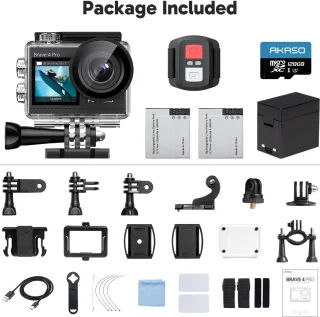 AKASO Brave 4 Pro Actioncamera - Grijs