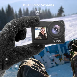 AKASO Brave 7 ActionCam 4K 30fps 20MP Dual Screen