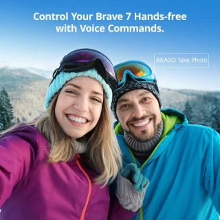 AKASO Brave 7 ActionCam 4K 30fps 20MP IPX8 Dual Screen 64G