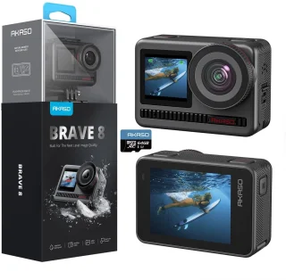 AKASO Brave 8 ActionCam 4K 60fps 48MP 64GB