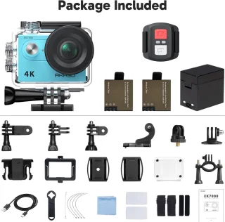 AKASO EK7000 4K Action Camera Blauw