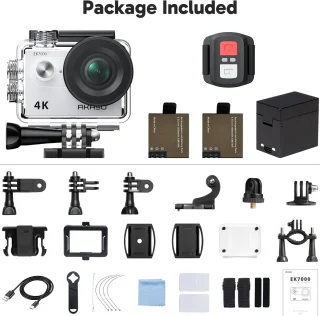 AKASO EK7000 Action Camera Zilver