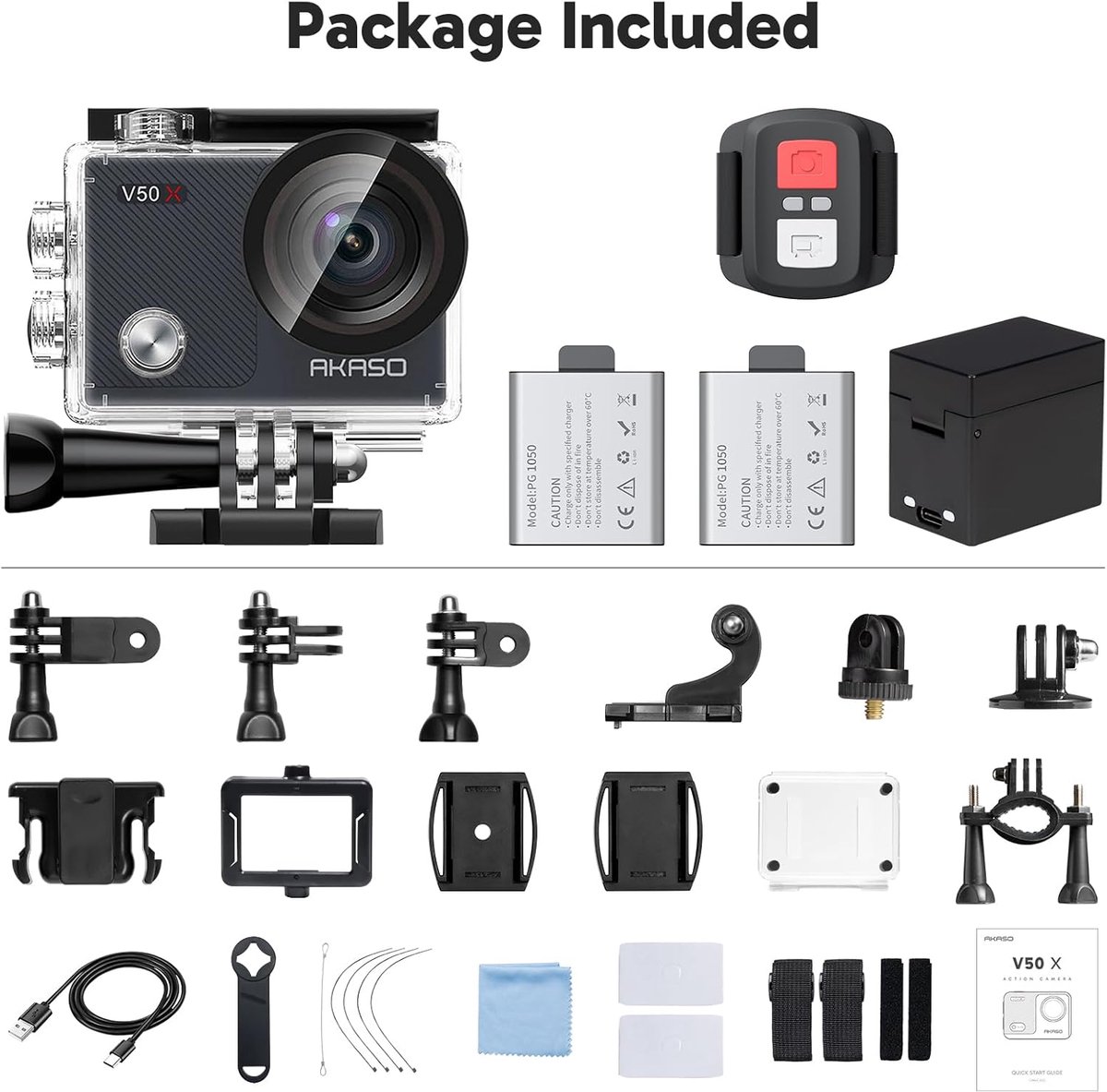AKASO V50X Actioncam 4K Waterproof Camera