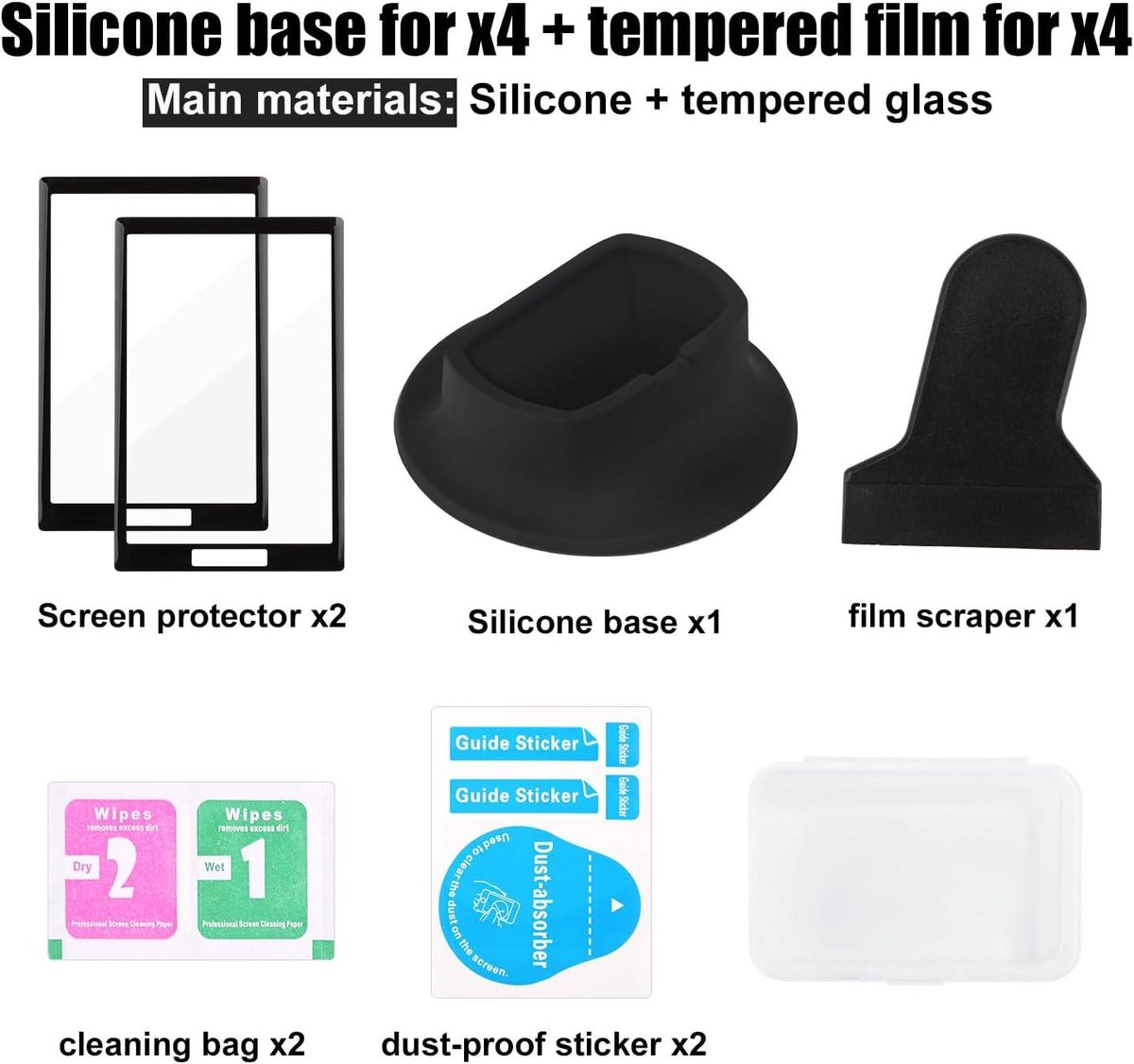 Allecto Plus Camera Montagestandaard & Scherm Beschermer voor Insta360 X4