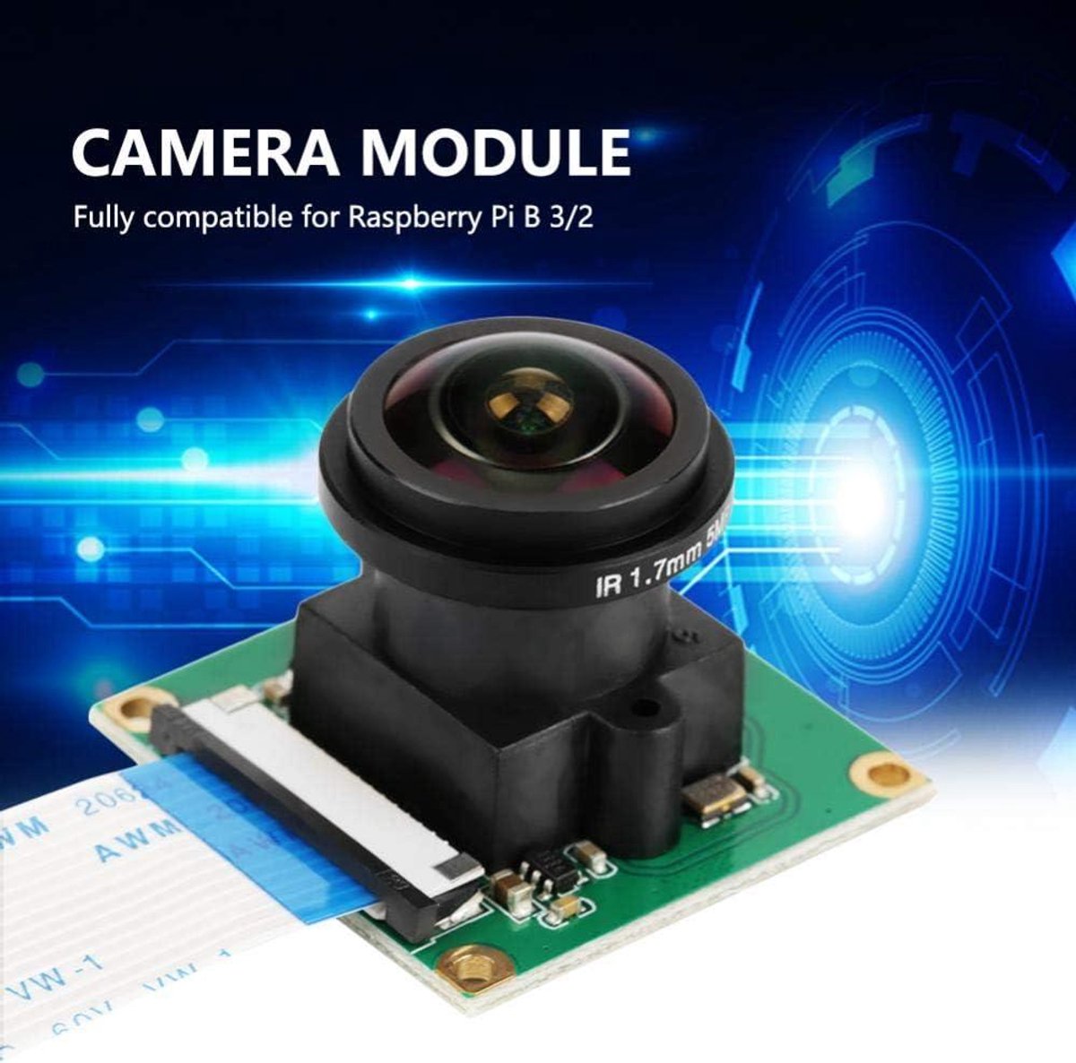 Allecto Plus Groothoek Cameramodule HD 5MP 175° B 3/2 Mini