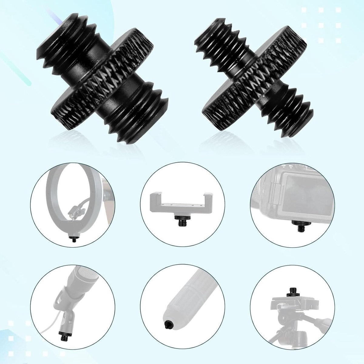 Allecto Plus Microfoonstandaardadapter 4-pack