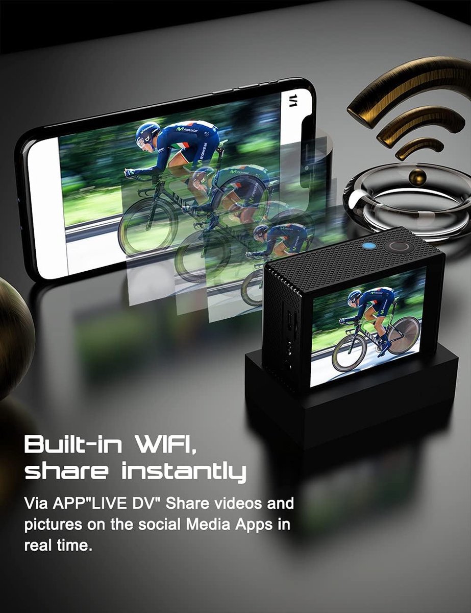 Apexcam M90Pro 4K Sportcamera