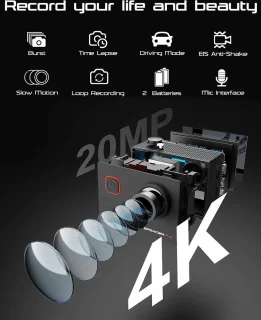 Apexcam M90Pro 4K Sportcamera