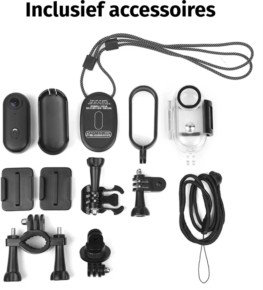 Bimivo Mini 4K Bodycam Zwart inclusief 64GB SD kaart