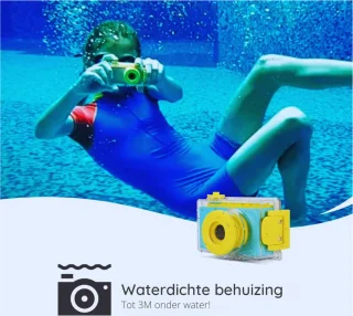 Blauwe Mini Waterdichte Camera