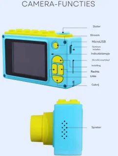 Blauwe Mini Waterdichte Camera