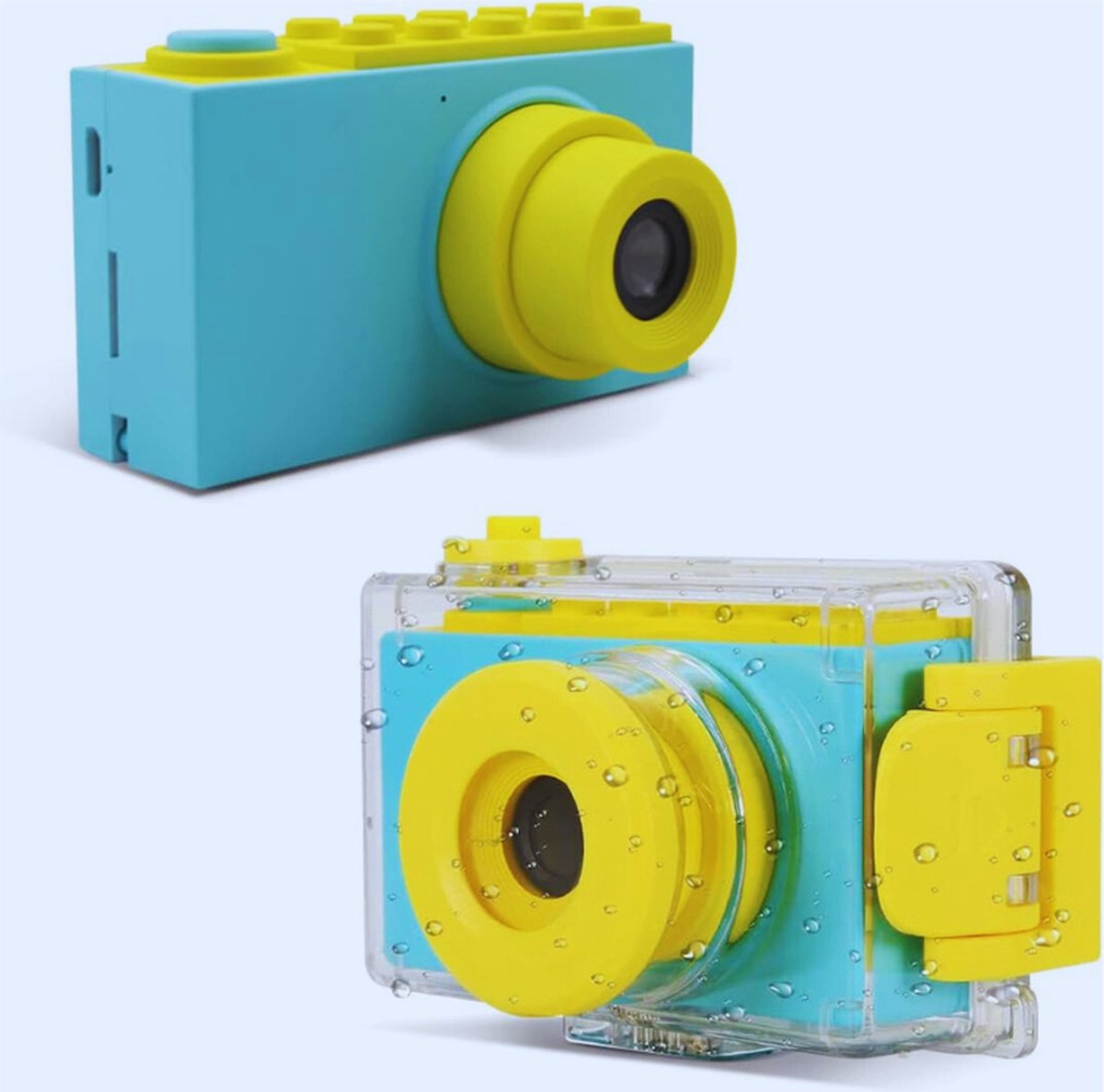 Blauwe Mini Waterdichte Camera