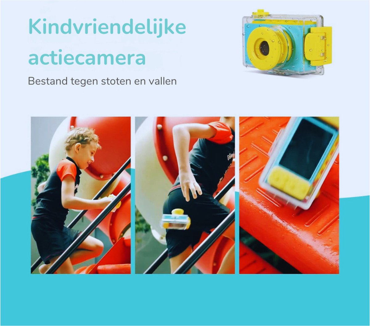 Blauwe Mini Waterdichte Camera
