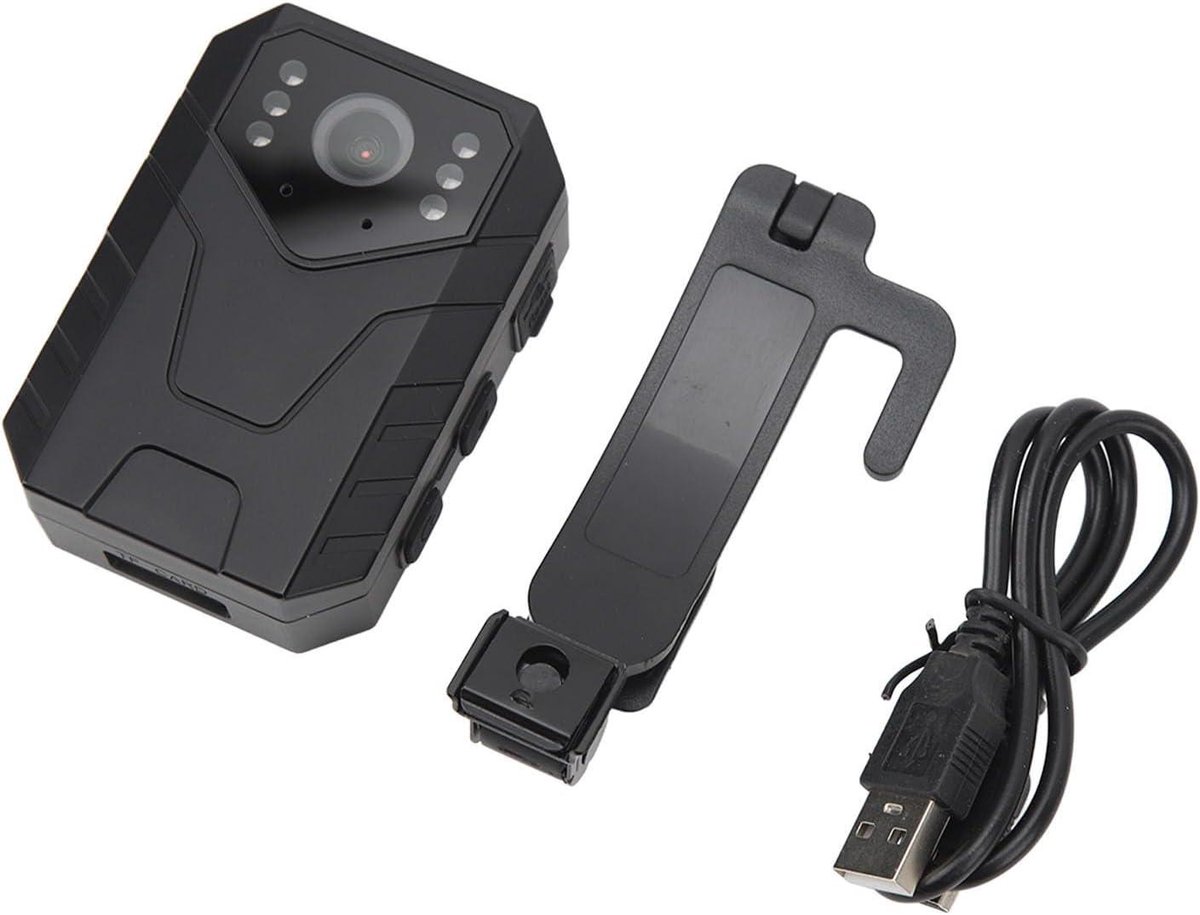 Body Worn Camera 1296P HD Back Clip Recorder