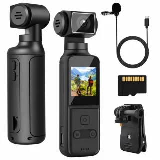 Bodycam 4K 60fps mini vlogcamera met 64GB