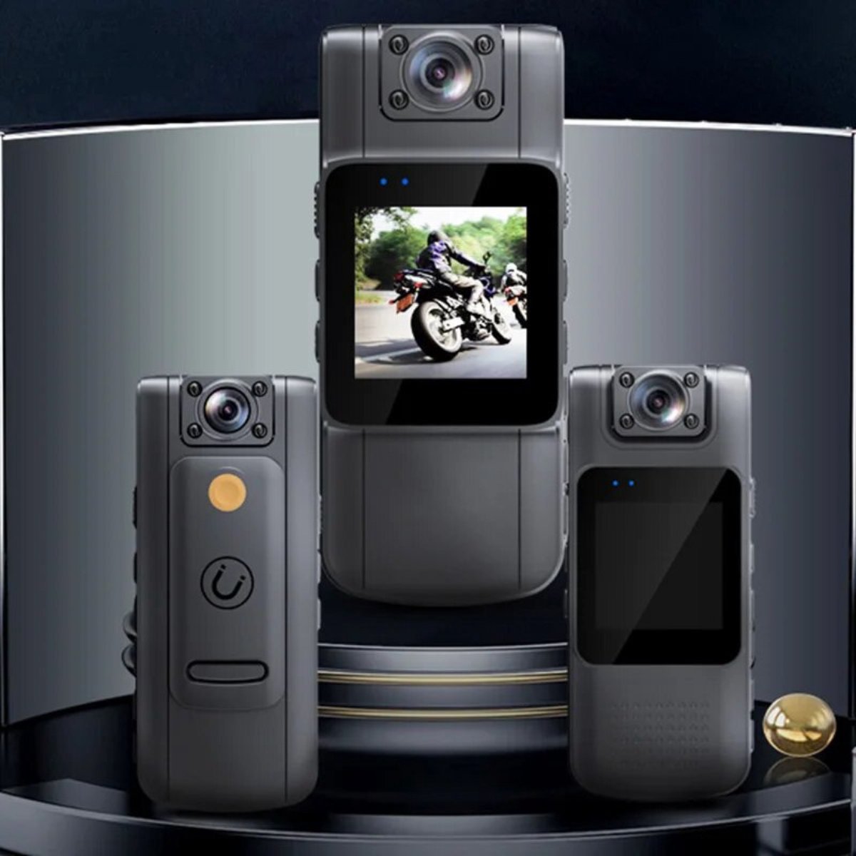 Bodycam Action Camera 180° Draaibaar Zwart 32GB