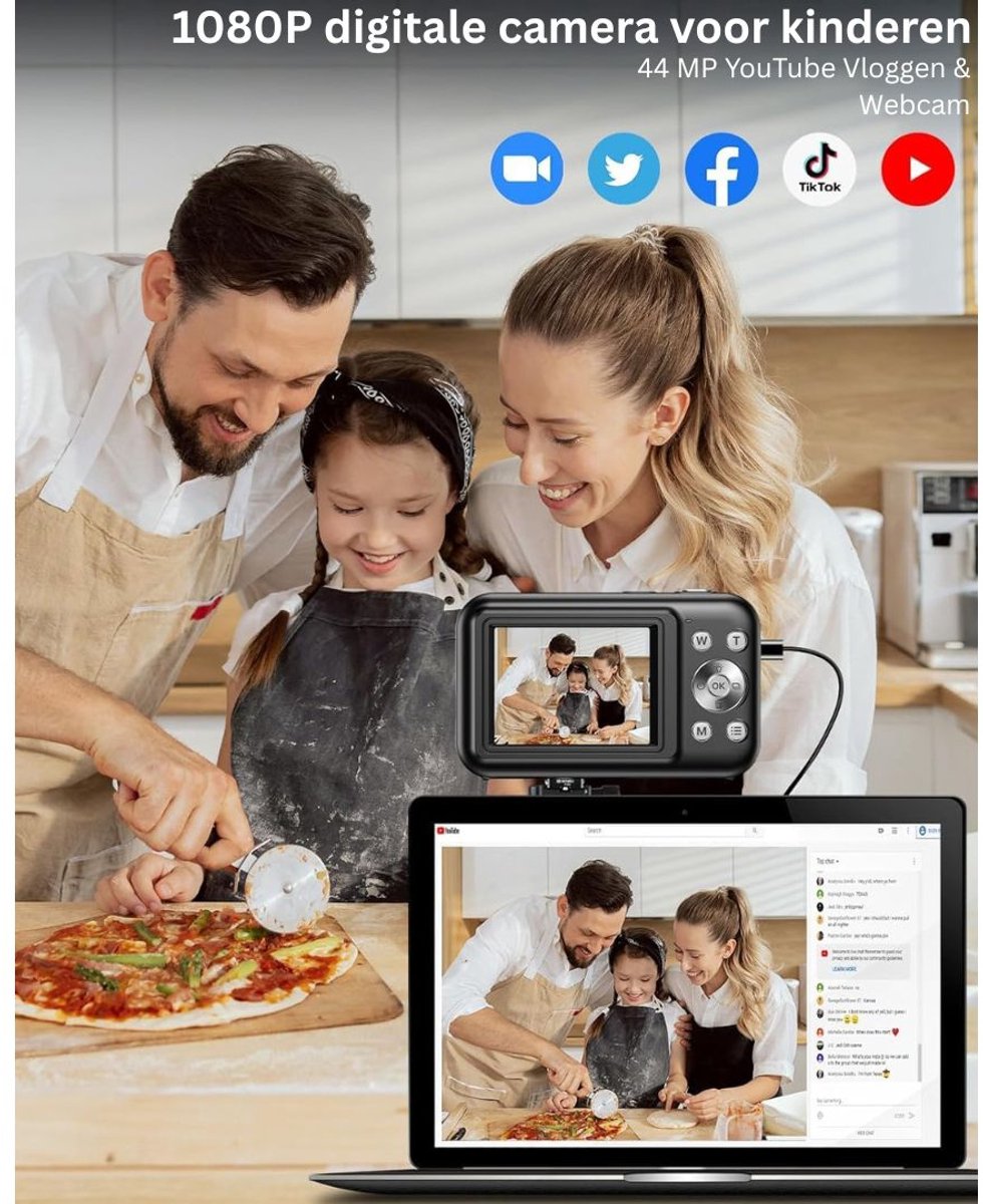 Bodycam Action Camera Zwart
