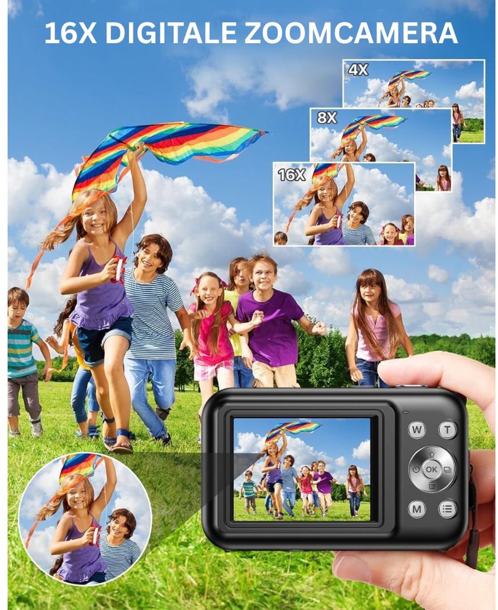 Bodycam Action Camera Zwart