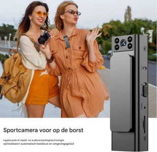 Bodycam sportcamera recorder zwart