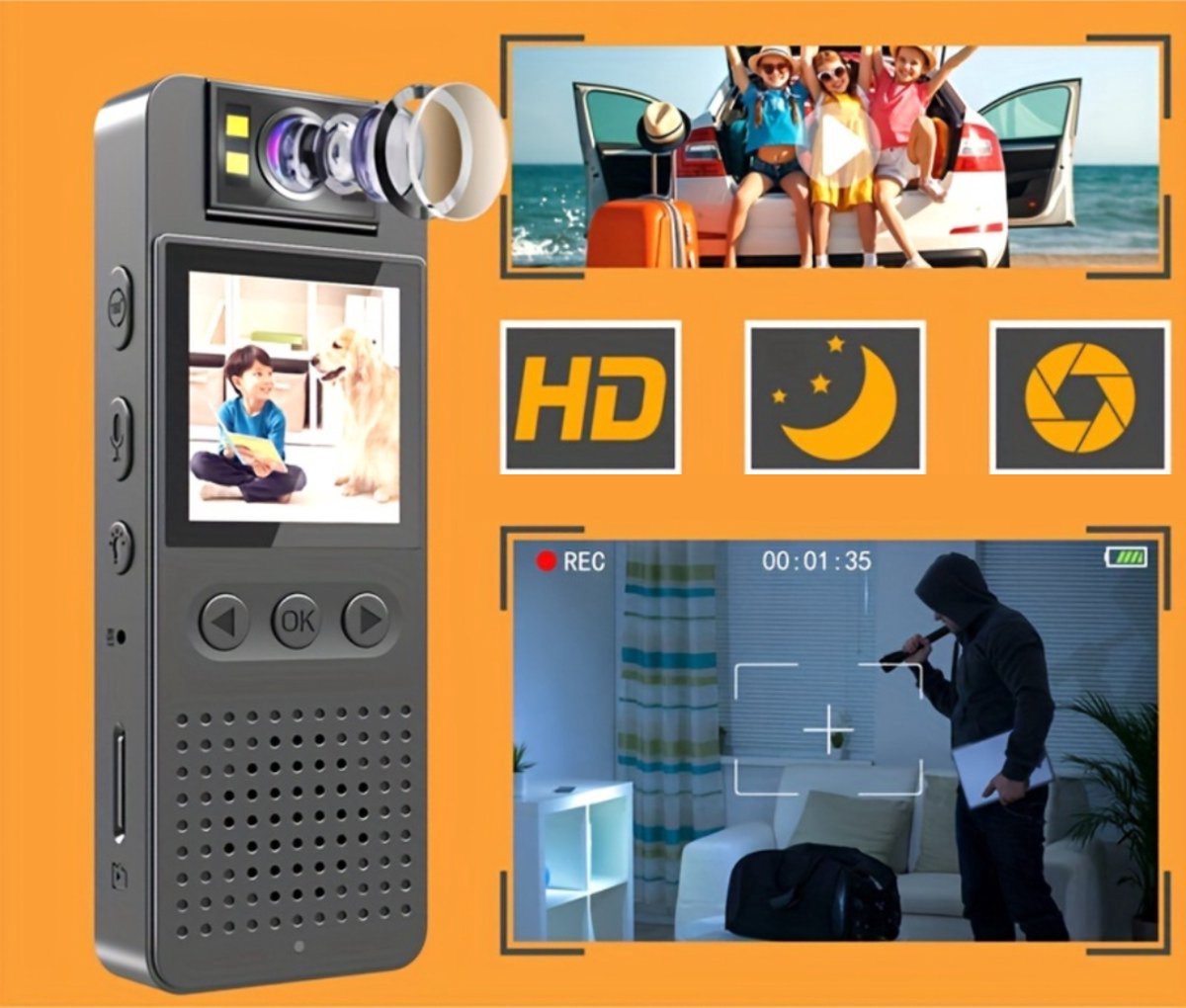 Bovista Bodycam Spy Camera 4K