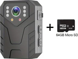 Bovista Politie Bodycam Chest Camera HD 64GB