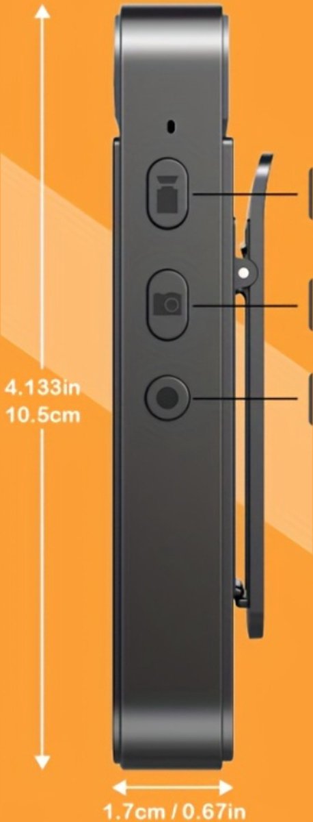 Bovista Spy Camera Bodycam 4K