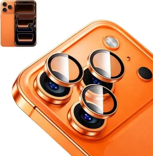 Camera bescherming voor iPhone 17 Pro Max - 3 stuks - oranje - ShopVlot