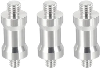 Camera-spindel-schroefconverter 1/4 inch - 39 mm - zilver - 3 stuks - m-winkel