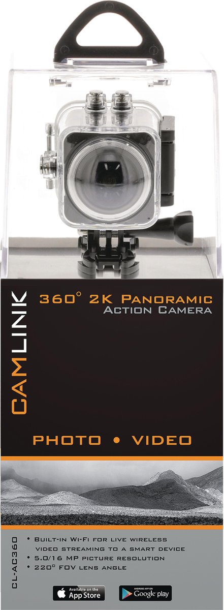 Camlink CL-AC360 Full HD Action Camera Zwart