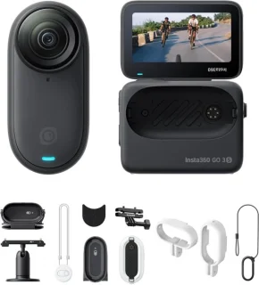 Compacte 4K-actiecamera met multiviewbundel