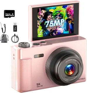 Compacte digitale camera roze