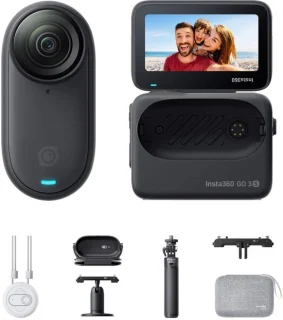 Compacte reisbundel met actioncamera