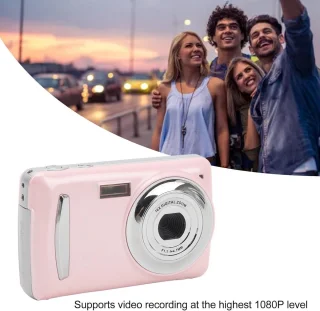 Compacte Vlogcamera 16MP 1080P Roze