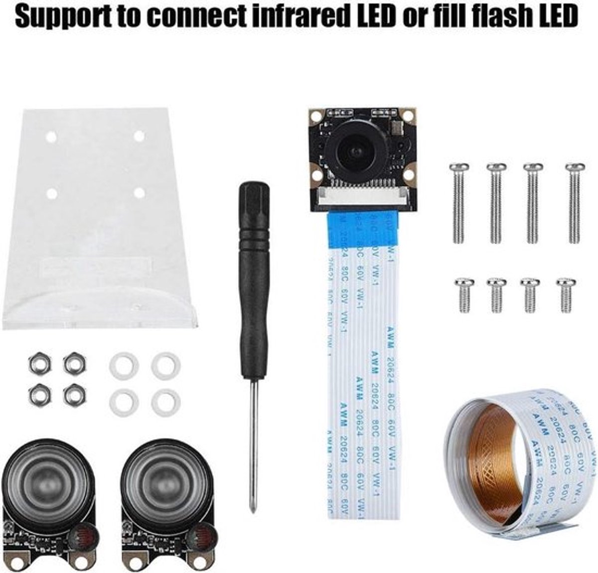 Contetn Camera Lens Night Vision Kit 5MP OV5647 verstelbare focus
