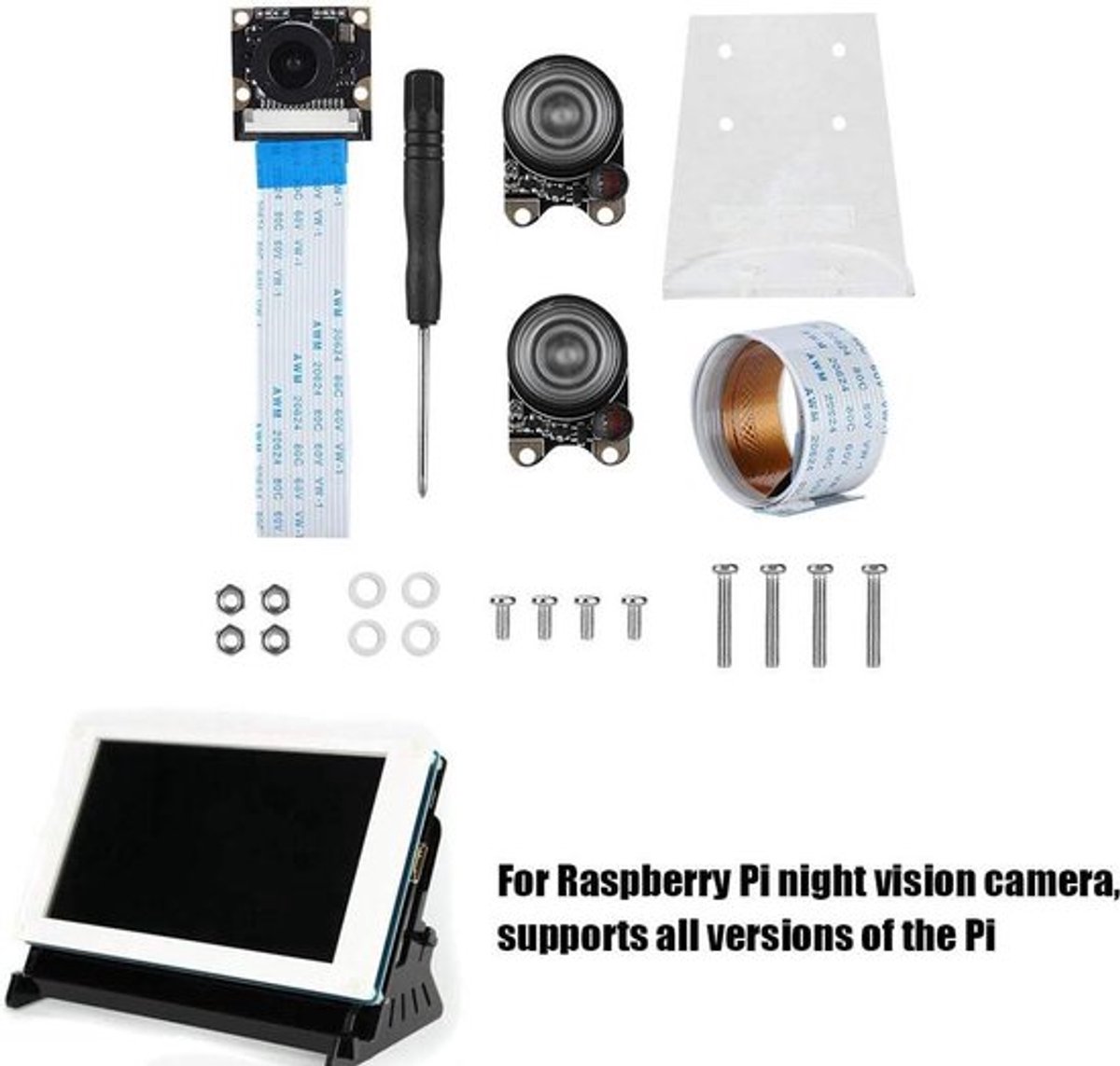 Contetn Camera Lens Night Vision Kit 5MP OV5647 verstelbare focus