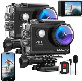 COOAU Action Camera - 2 stuks