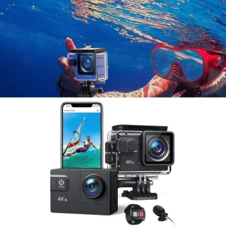 CRLYN Actie camera - Onderwater camera - Zwart