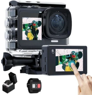 CRLYN actiecamera - onderwatercamera - zwart