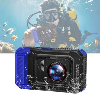 CRLYN onderwatercamera zwart met blauw