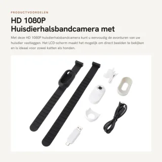 Dailygoods huisdierhalsbandcamera