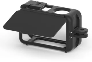 Dailygoods microfoonkooi extensieframe, lenskap en beschermplaat voor Action 5 Pro/4/3