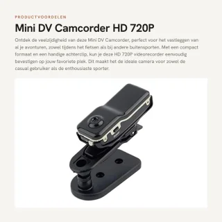 Dailygoods mini dv camcorder hd 720p sportcamera