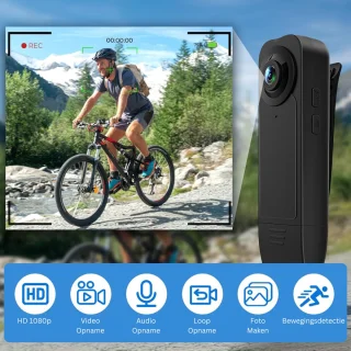 DailySupplies® Bodycam Politie - Zwart