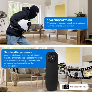DailySupplies® Bodycam Politie - Zwart