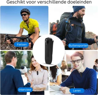 DailySupplies® Bodycam Politie - Zwart