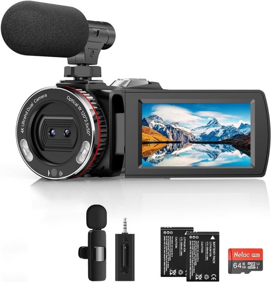 DailySupplies Vlog Camera 4K Handycam