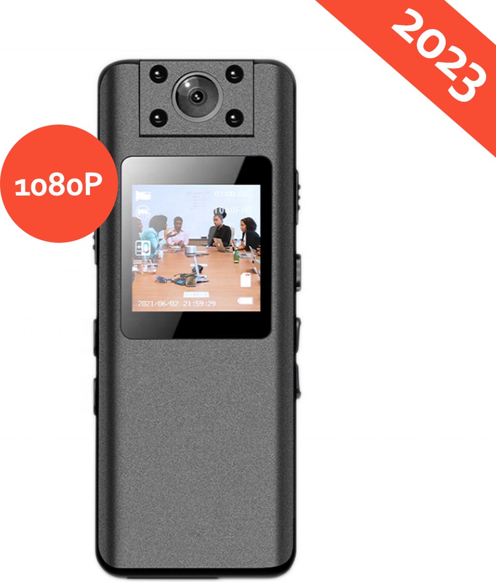 De Deluqse Bodycam 64GB FullHD 1080P Chest Camera Police in één oogopslag