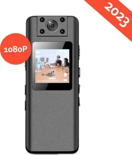 Deluqse Bodycam Actioncam 1080P FullHD 120º Lens 180° Draaibaar