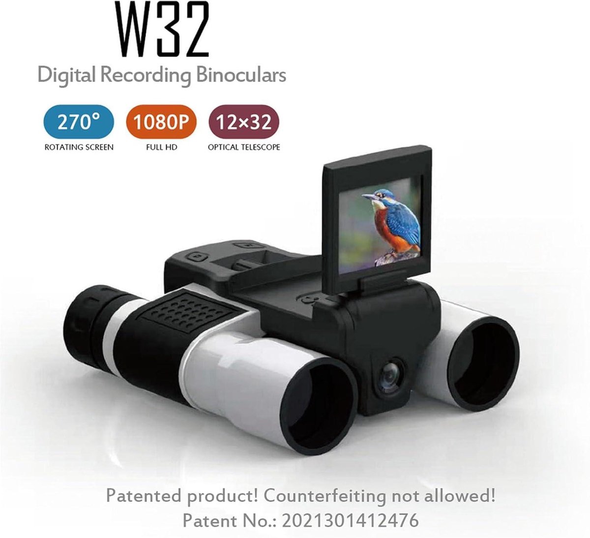 Digital Binocular Camera 5MP 1080P HD Black